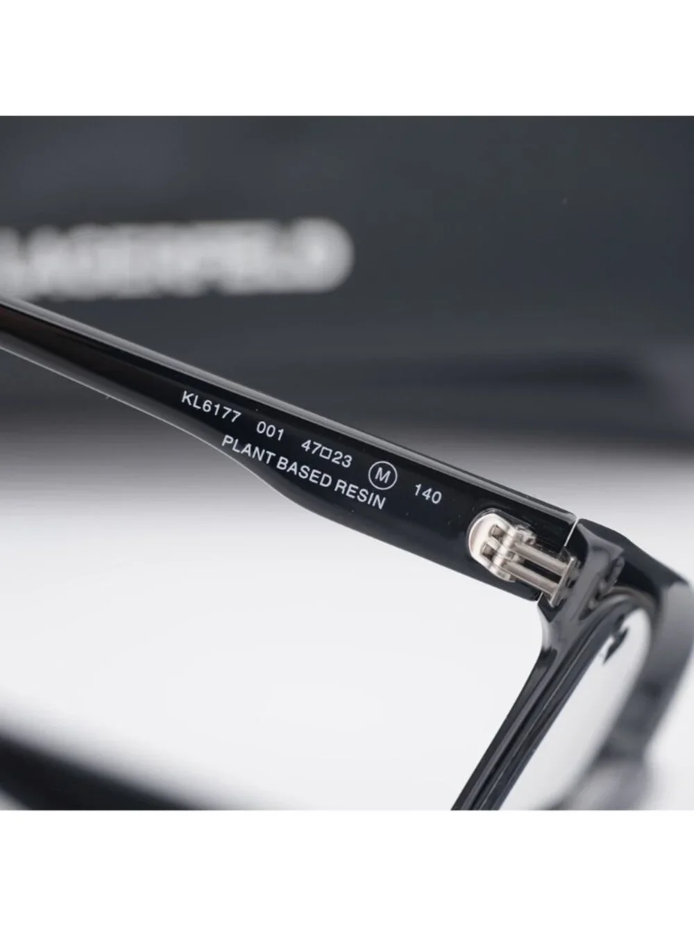 Karl Lagerfeld KL6177 001 Round 47mm Eyeglasses - Black